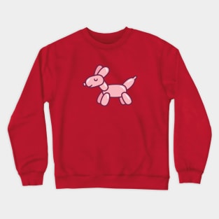 Cute Balloon Dog Pink Crewneck Sweatshirt